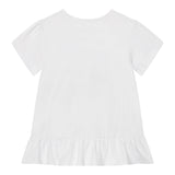 Guess T-Shirt Girocollo Tinta Unita con Logo per Neonata K5GI10K6YW4NX BIANCO GUESS 