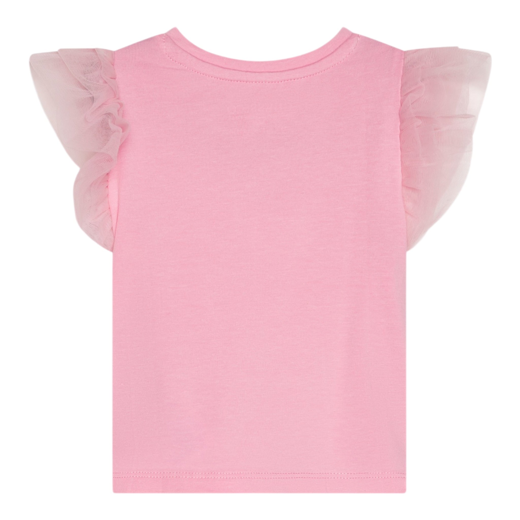 Guess T-Shirt Girocollo Tinta Unita con Logo per Neonata K5GI18K6YW4X ROSA GUESS 