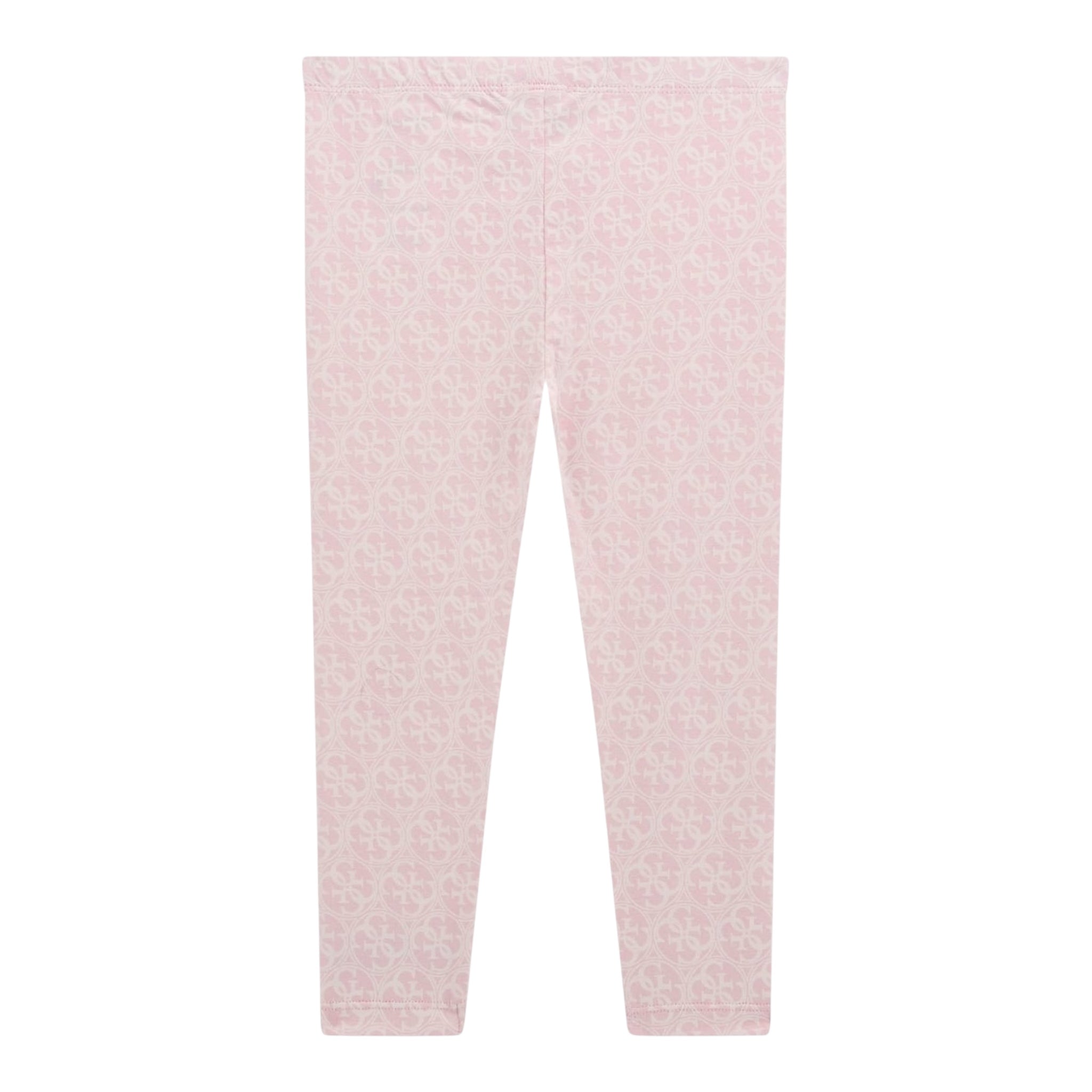 Guess Leggins Tinta Unita Stampa Fantasia per Neonata K5RB01J1314 ROSA GUESS 