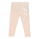 Guess Leggins Tinta Unita con Logo per Bambina K5RB02J1314J ROSA GUESS 