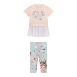 Guess Completi 2 Pezzi T-Shirt-Leggins per Neonata K5RG05KAN04N ROSA GUESS 