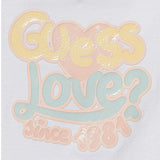 Guess T-Shirt Girocollo Tinta Unita con Stampa per Bambina K5RI06K6YW4J BIANCO GUESS 