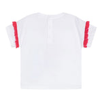 Guess T-Shirt Girocollo Tinta Unita con Stampa per Neonata K5RI12K6YW4XXX BIANCO GUESS 