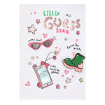 Guess T-Shirt Tinta Unita con Stampa per Neonata K5RI14K6YW4X BIANCO GUESS 