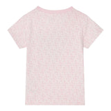 Guess T-Shirt Girocollo Tinta Unita con Stampa per Neonata K5RI15K6YWN ROSA GUESS 