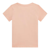 Guess T-Shirt Tinta Unita Girocollo con Stampa per Neonata K5RI16K6YW4NX ROSA GUESS 
