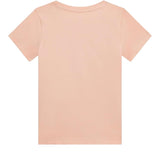 Guess T-Shirt Tinta Unita con Stampa E Paillettes per Bambina K5RI16K6YW4X ROSA GUESS 
