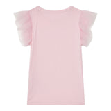 Guess T-Shirt Tinta Unita con Tulle per Neonata K5RI22K6YW4NXX ROSA GUESS 