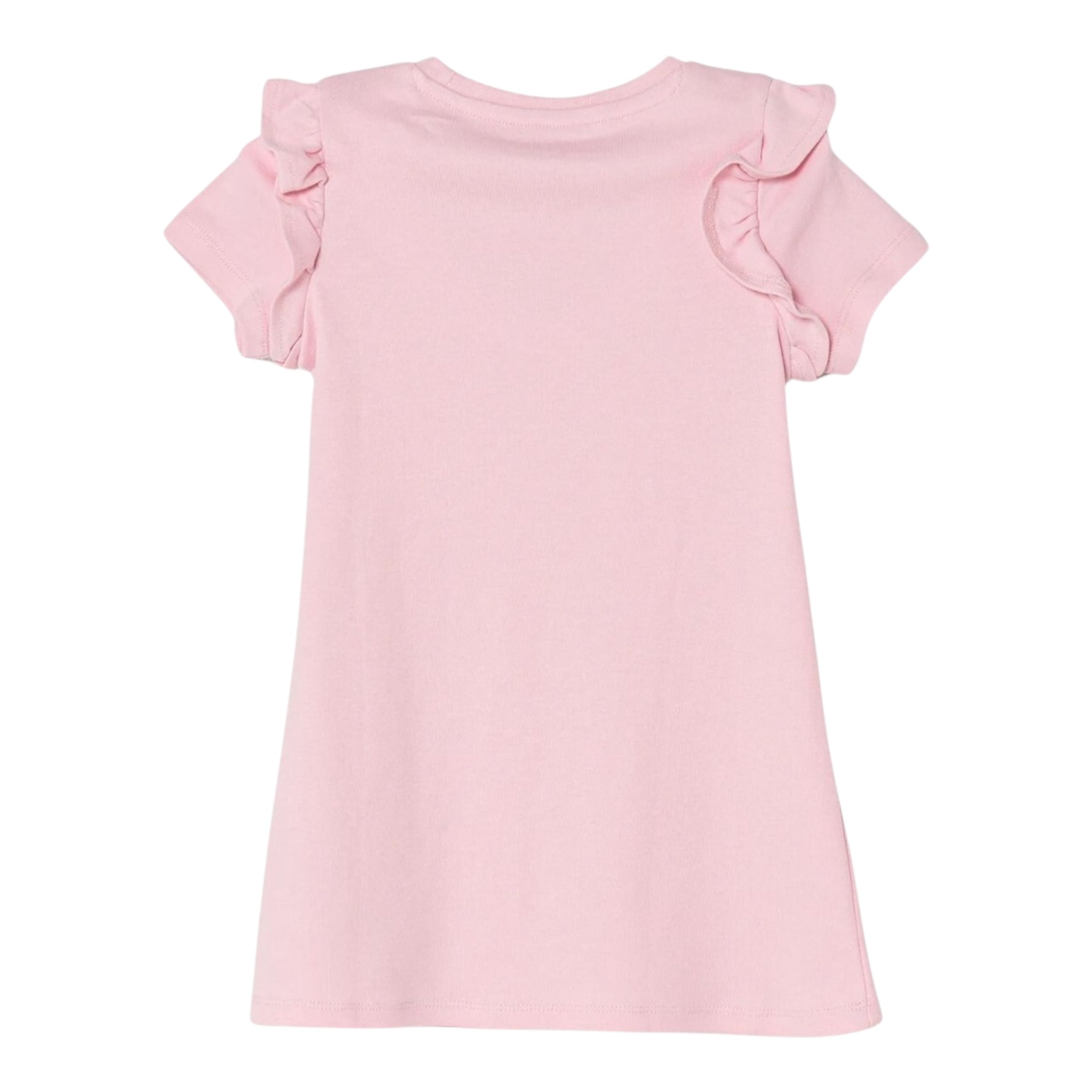 Guess Abito Giromanica Tinta Unita con Stampa per Bambina K5RK00KA6W4 ROSA GUESS 
