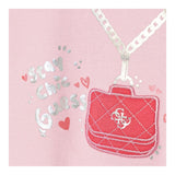 Guess Abito Giromanica Tinta Unita con Stampa per Bambina K5RK00KA6W4 ROSA GUESS 