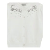Guess Cardigan Tinta Unita con Paillettes per Bambina K5RR03Z3820X BIANCO GUESS 