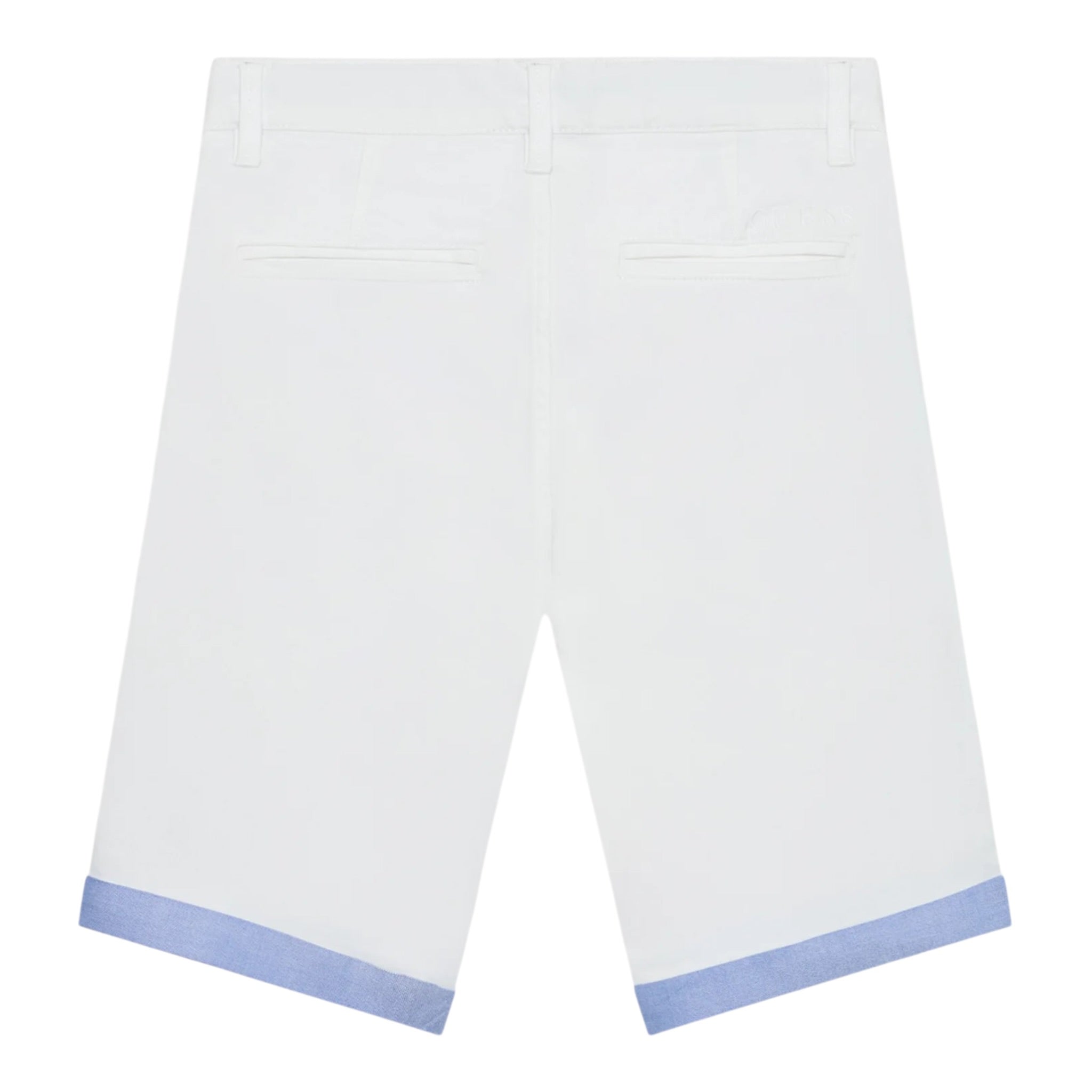 Guess Bermuda Tinta Unita con Tasche per Bambino L2RD02WEHD0 BIANCO GUESS 