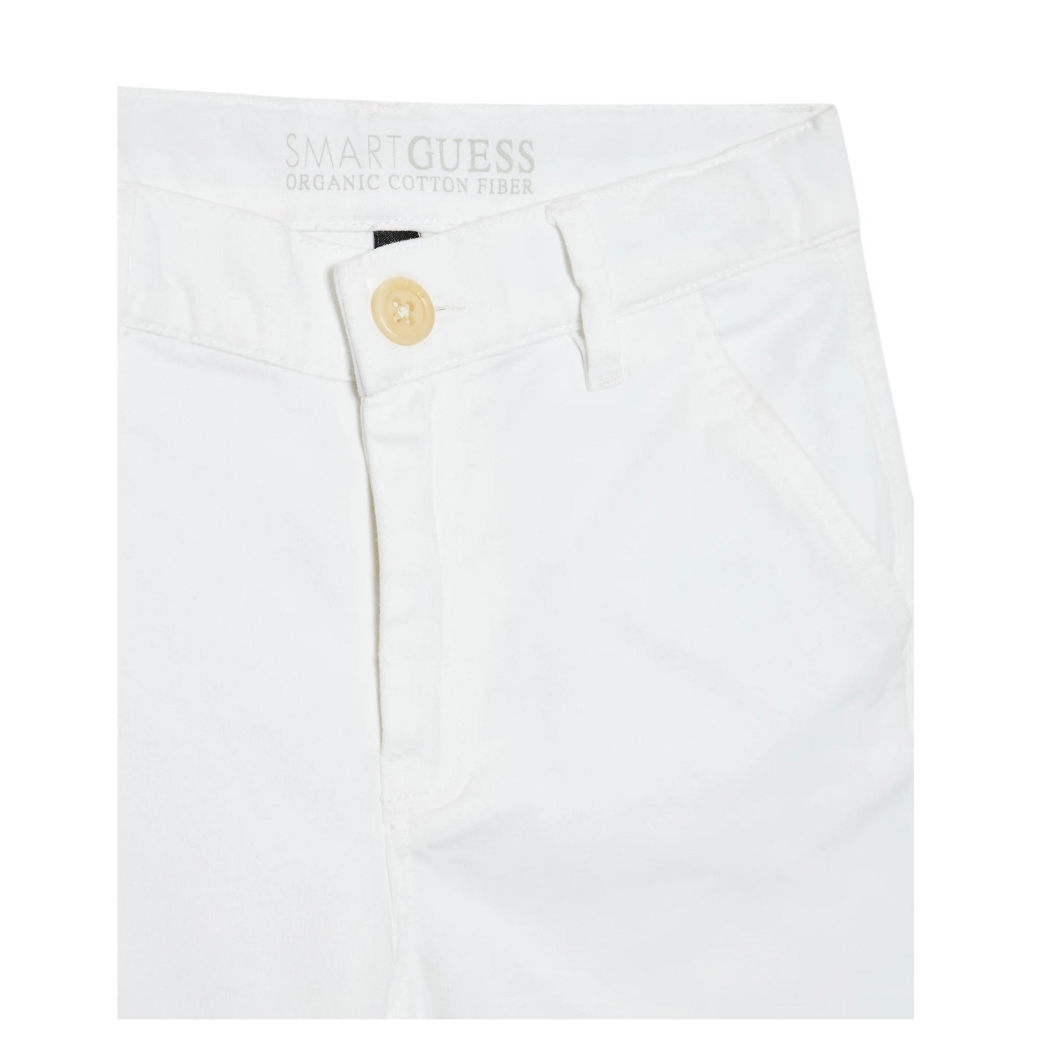 Guess Bermuda Tinta Unita con Tasche per Bambino L2RD02WEHD0 BIANCO GUESS 