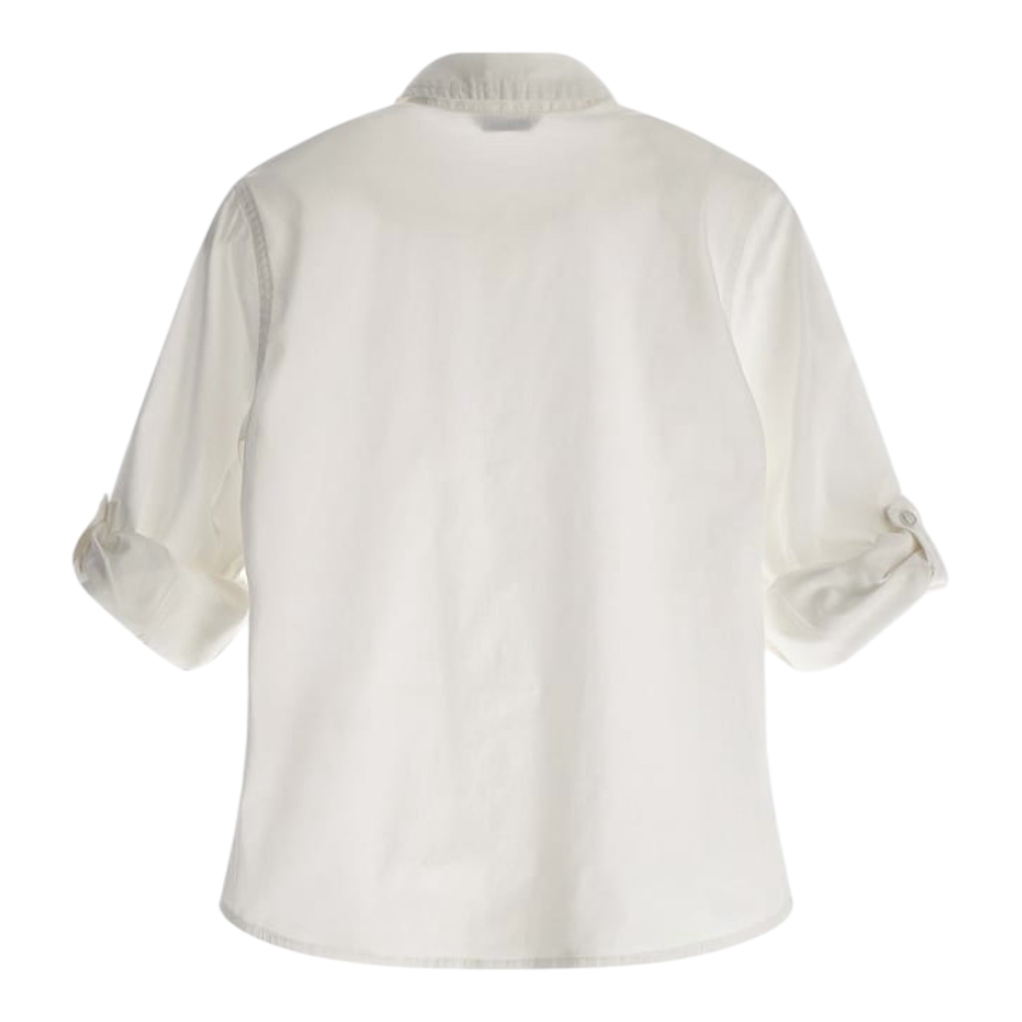 Guess Camicia Tinta Unita Manica Lunga per Bambino L3YH04WE5W0 BIANCO GUESS 