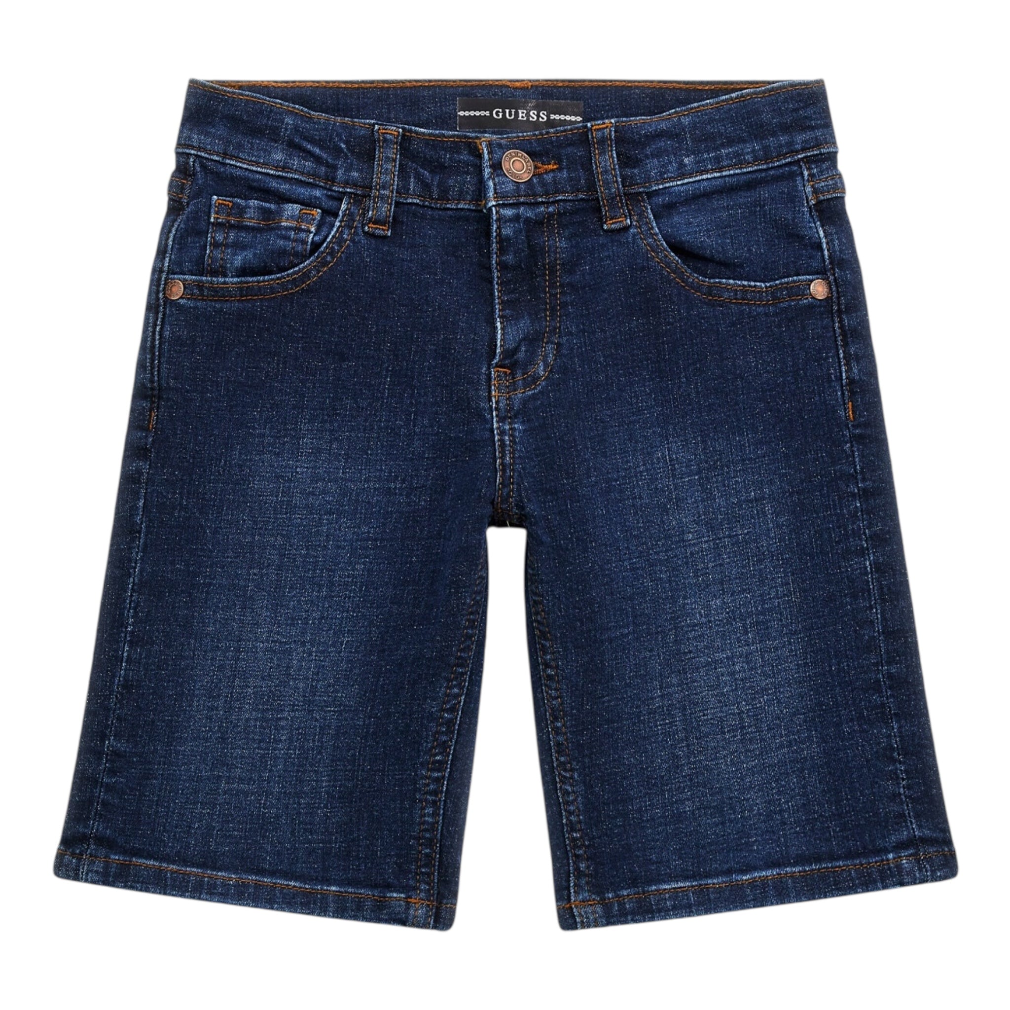 Guess Bermuda In Denim Tinta Unita per Bambino L4RD12D52Z0 BLU GUESS 