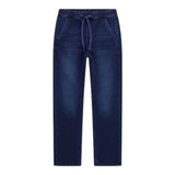 Guess Jeans Tinta Unita con Elastico In Vita per Bambino L5RA14D5FQ0 BLU GUESS 