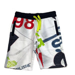 Guess Bermuda Tinta Unita con Stampa per Bambino L5RD02KA6R4 BIANCO GUESS 