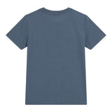 Guess T-Shirt Girocollo Tinta Unita con Stampa per Bambino L5RI12K8HM4X BLU GUESS 