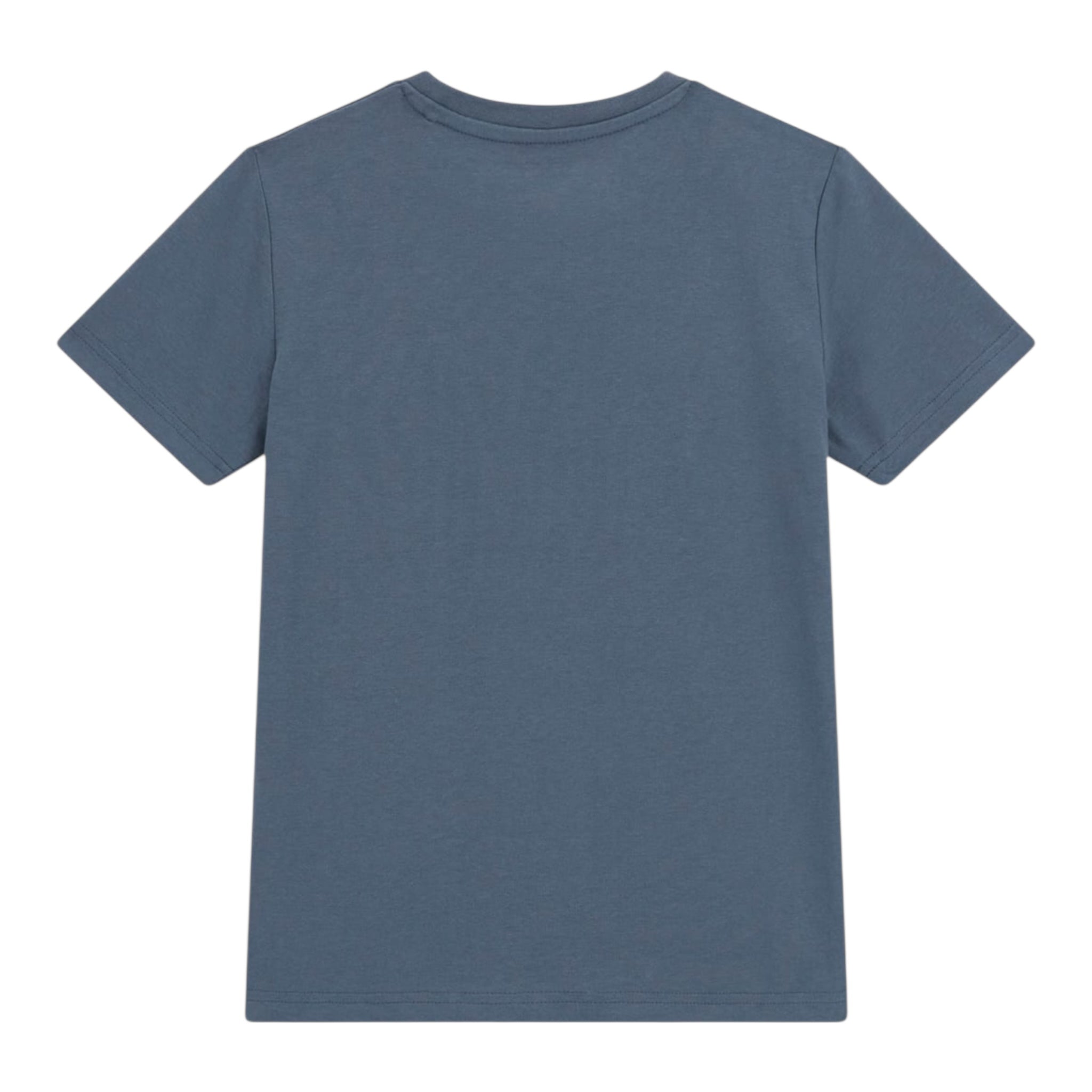 Guess T-Shirt Girocollo Tinta Unita con Stampa per Bambino L5RI12K8HM4X BLU GUESS 