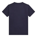 Guess T-Shirt Girocollo Tinta Unita con Stampa per Bambino L5RI14K8HM4 BLU GUESS 