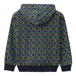 Guess Felpa Tinta Unita con Cappuccio E Fantasia Astratta per Bambino L5RQ05KA6R4 NERO GUESS 