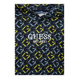 Guess Felpa Tinta Unita con Cappuccio E Fantasia Astratta per Bambino L5RQ05KA6R4 NERO GUESS 