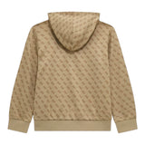 Guess Felpa Chiusa con Cappuccio Tinta Unita con Stampa In Contrasto per Bambino L5RQ24FL04 BEIGE GUESS 