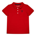 Guess Polo Tinta Unita Mezza Manica per Bambino L71P21K5DS0 ROSSO GUESS 