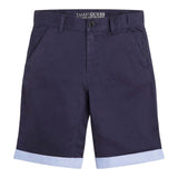 Guess Bermuda Tinta Unita con Girovita Regolabile per Bambino N2RD02WEHD0 BLU GUESS 