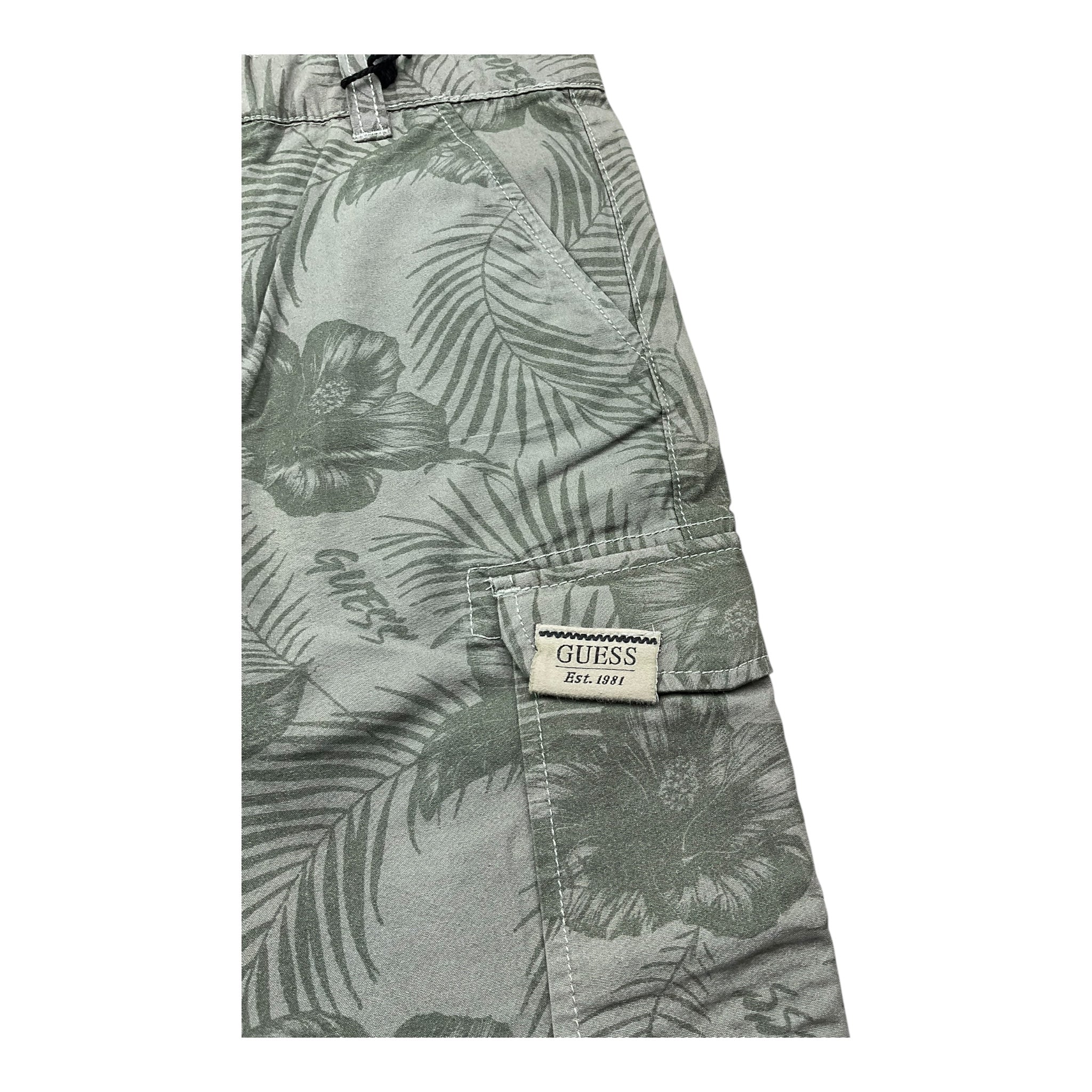 Guess Bermuda Tinta Unita con Girovita Regolabile per Bambino N3GD12WFCB0 VERDE GUESS 