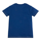 Guess T-Shirt Tinta Unita con Stampa per Neonato N3GI00K8HM0 BLU GUESS 
