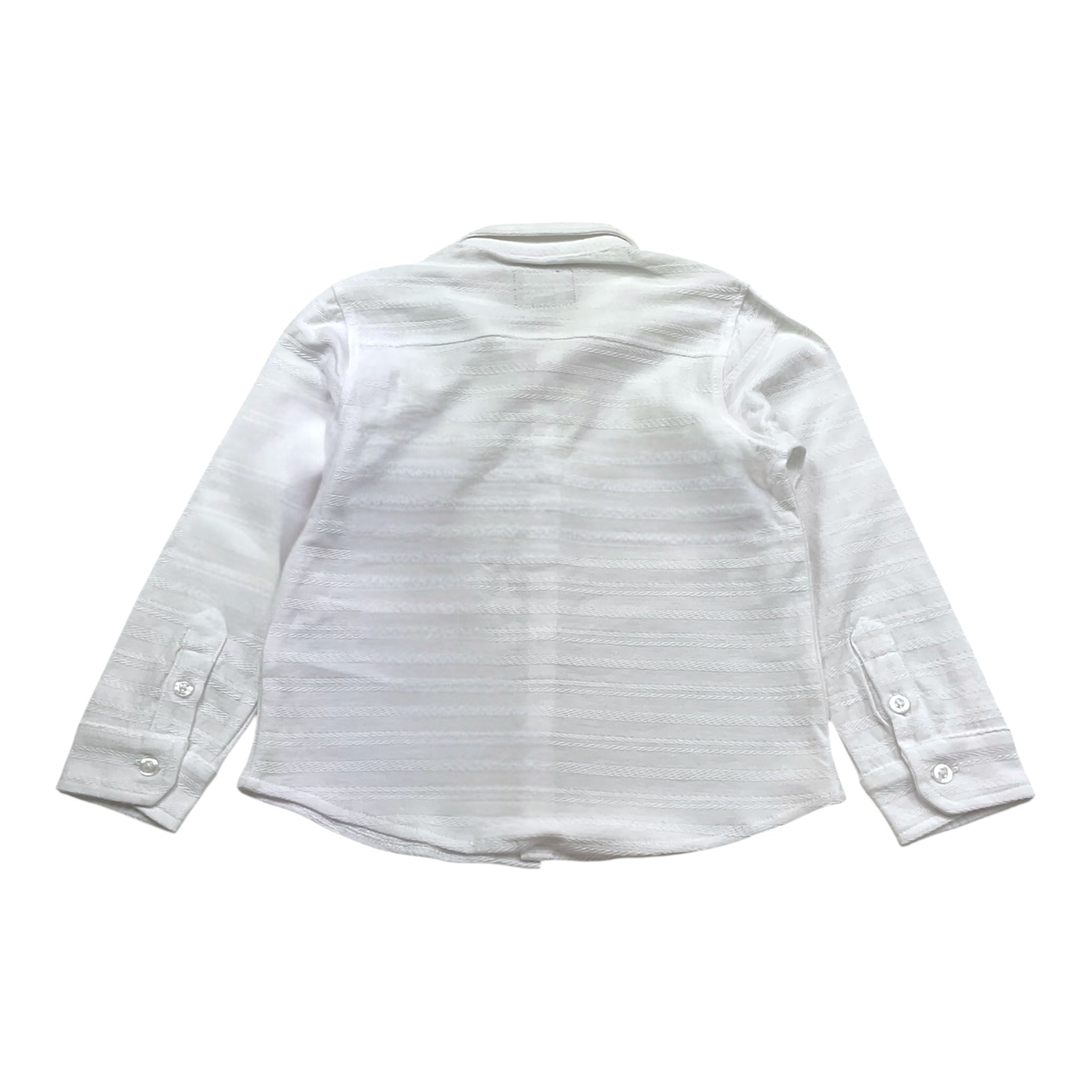 Guess Camicia Manica Lunga Tinta Unita per Neonato N4RH09K0 BIANCO GUESS 
