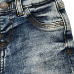 Guess Jeans Tinta Unita con Girovita Regolabile per Neonato N4YA10D52Z0 BLU GUESS 