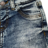 Guess Jeans Tinta Unita con Girovita Regolabile per Neonato N4YA10D52Z0 BLU GUESS 