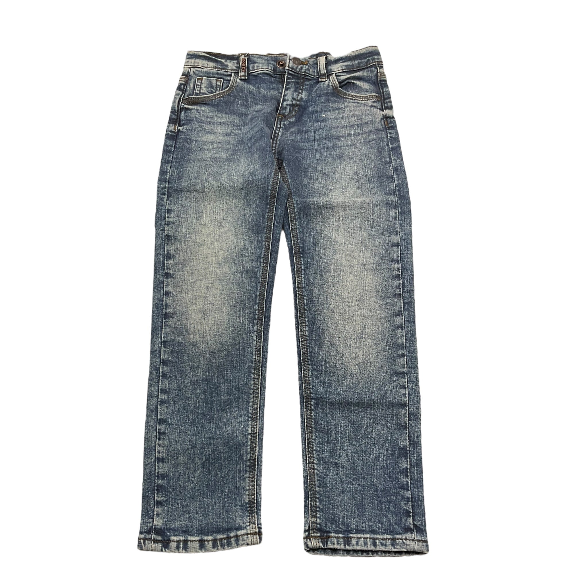 Guess Jeans Tinta Unita con Girovita Regolabile per Bambino N4YA10D52Z0J BLU GUESS 