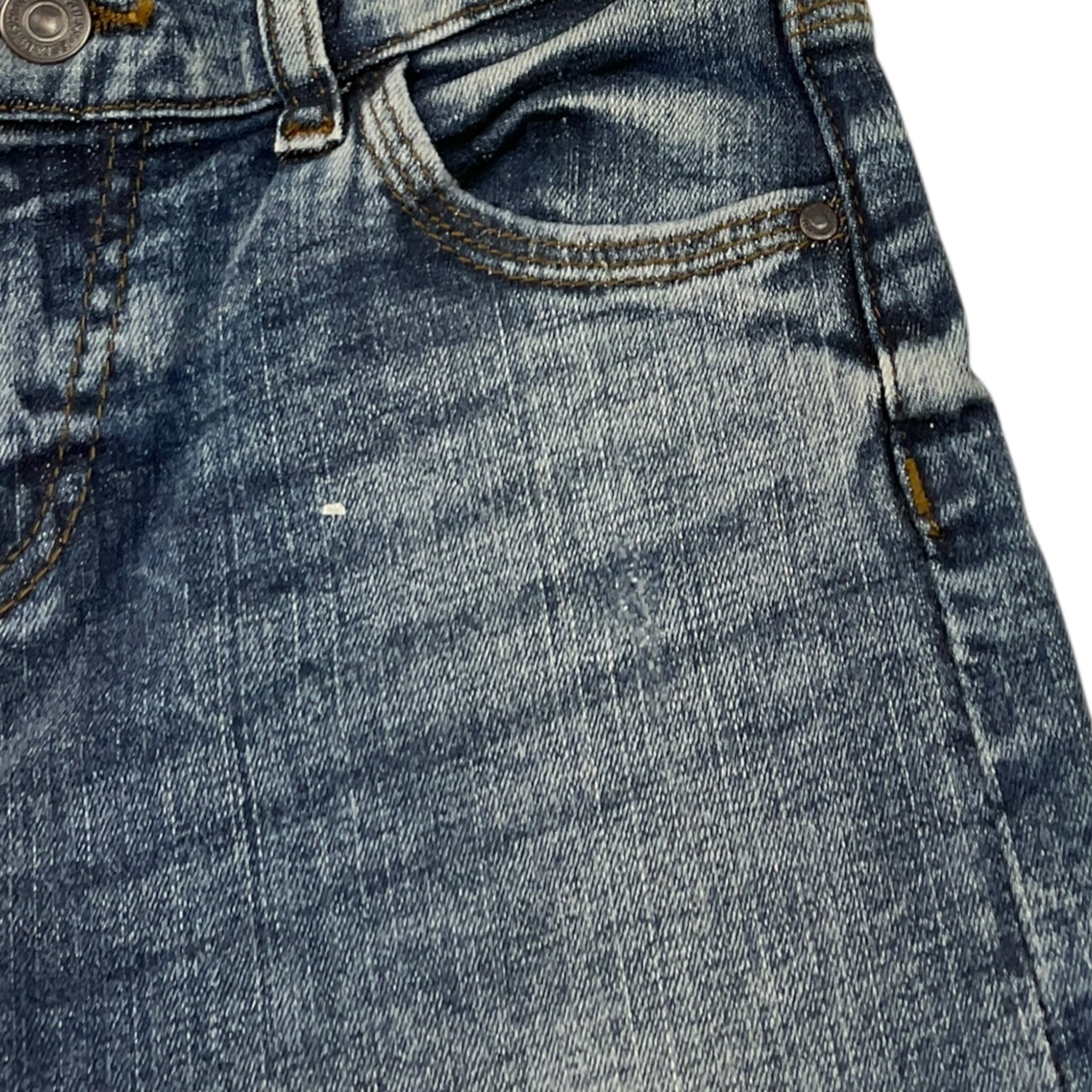 Guess Jeans Tinta Unita con Girovita Regolabile per Bambino N4YA10D52Z0J BLU GUESS 