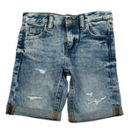 Guess Bermuda In Denim Tinta Unita con Girovita Regolabile per Neonato N5GD00D41E0XX AZZURRO GUESS 
