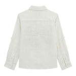 Guess Camicia Tinta Unita con Logo per Bambino N5GH00WFBT0 PANNA GUESS 