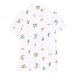 Guess Camicia Mezza Manica Tinta Unita con Stampa per Bambino N5GH05WBHQ1 BIANCO GUESS 
