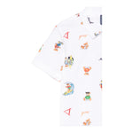 Guess Camicia Mezza Manica Tinta Unita con Stampa per Bambino N5GH05WBHQ1 BIANCO GUESS 