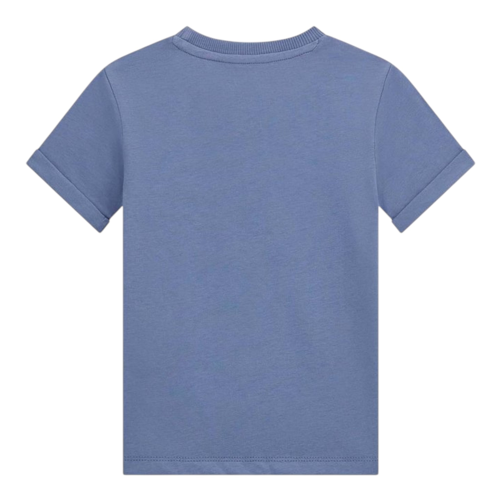 Guess T-Shirt Girocollo Tinta Unita con Stampa per Neonato N5GI04K8HM4 AZZURRO GUESS 