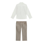 Guess Completo 3 Pezzi Camicia-Pantalone-Papillions per Neonato N5RG03WGTW0 SABBIA GUESS 