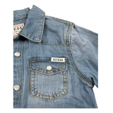 Guess Camicia Manica Lunga In Denim per Neonato N5RH05D5K80X AZZURRO GUESS 
