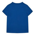 Guess T-Shirt Girocollo Tinta Unita con Stampa per Bambino N5RI00K8HM4JX BLU GUESS 