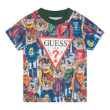 Guess T-Shirt Girocollo Stampa Fantasia per Neonato N5RI14K8HM4 MULTICOLOR GUESS 