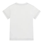 Guess T-Shirt Girocollo Tinta Unita con Stampa per Neonato N5RI15K8HM4N BIANCO GUESS 