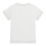 Guess T-Shirt Girocollo Tinta Unita con Stampa per Neonato N5RI15K8HM4N BIANCO GUESS 