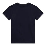 Guess T-Shirt Girocollo Tinta Unita con Stampa per Bambino N5RI16K8HM4 BLU GUESS 
