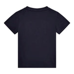 Guess T-Shirt Girocollo Tinta Unita con Stampe per Bambino N5RI23K8HM4X BLU GUESS 