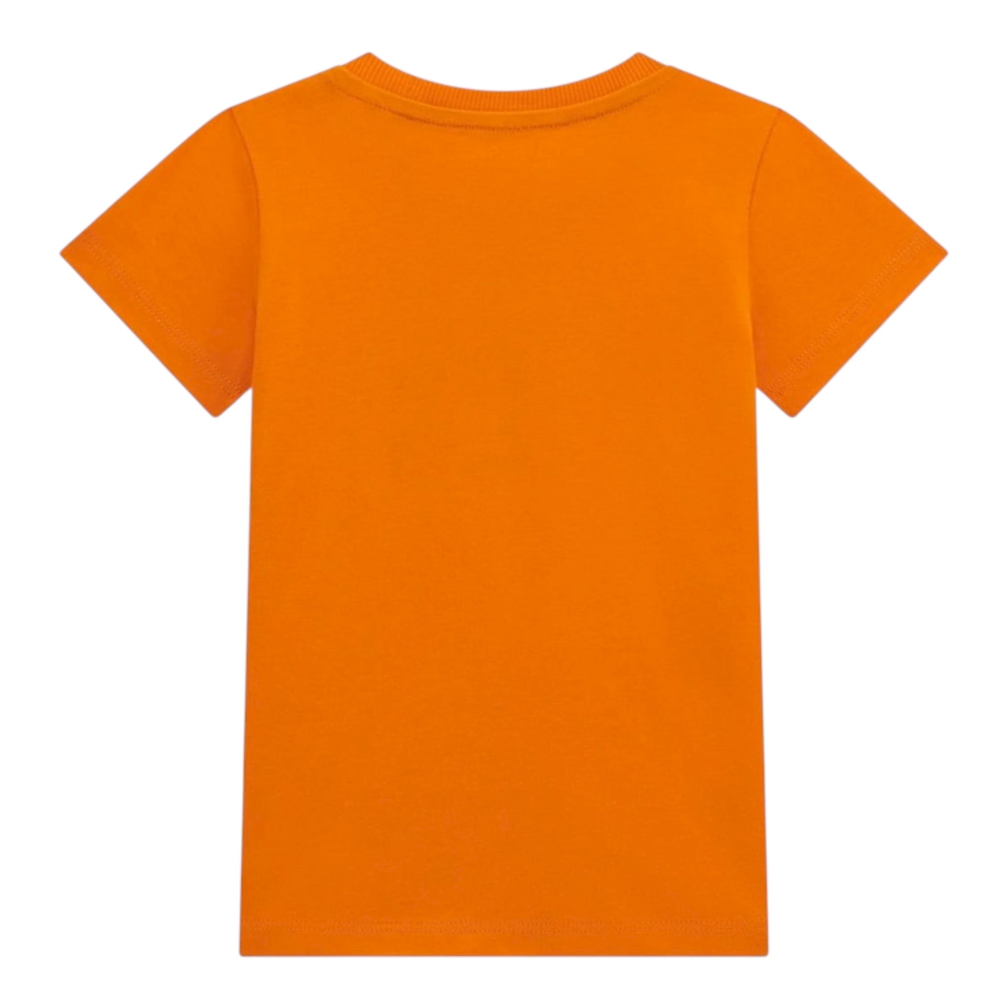 Guess T-Shirt Girocollo Tinta Unita con Stampa per Bambino N5RI25K8HM4 ARANCIONE GUESS 